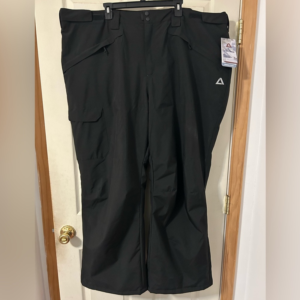Tec One Explorer Black Men's Ski Snow Pants size 4XL